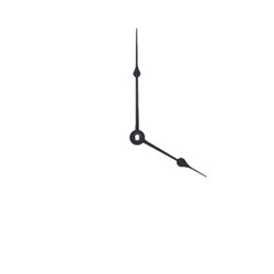 Clock Hands - Hour & Minute - Black - 87mm