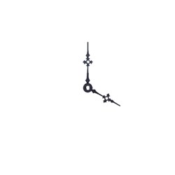 Clock Hands - Hour & Minute - Black - 45mm