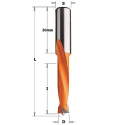 CMT TCT 2 Flute Dowel Drill Bit - RH - 5mm diameter 70mm length