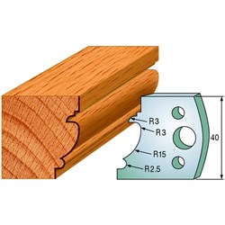 CMT Spindle Moulder Profile Limiters - 40mm - Profile #121