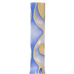 Acrylic Pen Blank - Pearl / Blue / Yellow Marble