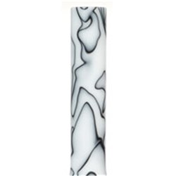 Acrylic Pen Blank - White / Black Marble
