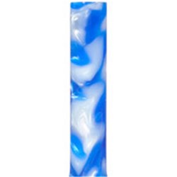 Acrylic Pen Blank - Blue / Pearl Swirl