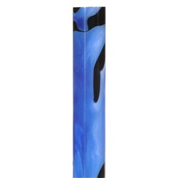 Acrylic Pen Blank - Blue / Black Swirl
