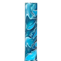 Large Acrylic Pen Blank - Blue / Aqua Marble