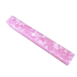 Large Acrylic Pen Blank - Pink / Pearl Flake