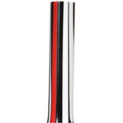 Large Acrylic Pen Blank - Red / Black / White Stripe