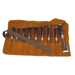 Archer Leather Chisel Roll - 9 Place