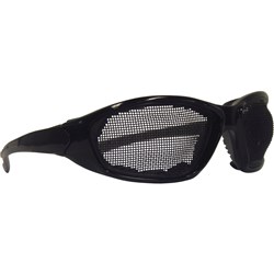 Hornet Safety Glasses - Black Frame Black Mesh Lens