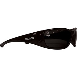 Hijack Safety Glasses - Black Frame Polarised Lens