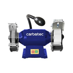 Carbatec Wide Stone Bench Grinder- With LED Light