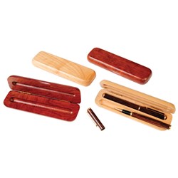 Double Place Pen Box - Rosewood