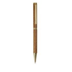 Ball Point Pen Parts Gold Finish with Gold Clip- 5Pack 