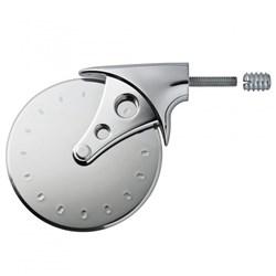 Rockler Stainless Steel Pizza Cutter Turning Kit with Chrome Finish