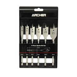 Archer 6 Pce Spade Bit Set