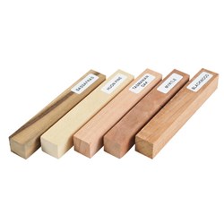 Assorted Tasmanian Timber Pen Blanks Pack of 5