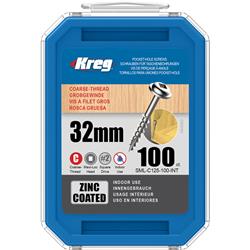 Kreg Pocket Screws 1-1/4" Coarse Thread - 100pc