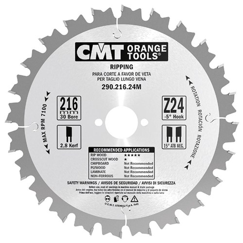CMT Ripping Blade - 30mm Bore