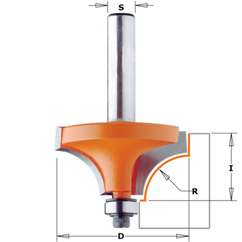 CMT Beading Bit - 6.35mm Radius 1/2