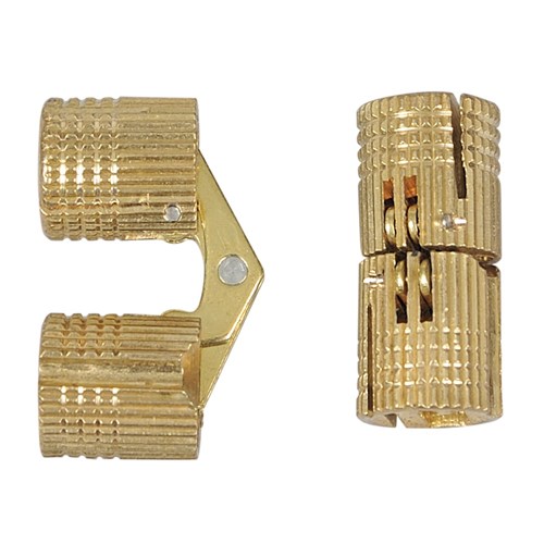 Brass Concealed Hinges - 10mm - Pair
