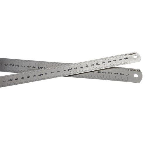 Groz Stainless Steel Rule - 1000mm