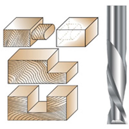 Spiral Upcut - 12.7mm dia. x 38.1mm Length - 1/2