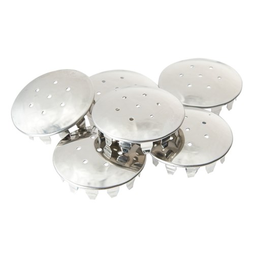 Stainless Steel Shaker Tops - 6Pack